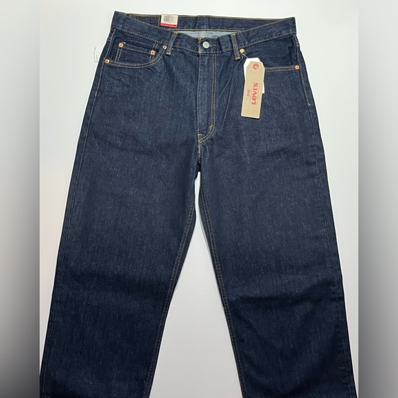NEW Men’s Levi’s 550 Relaxed Fit Tapered Leg Dark Wash Jeans, 36x36 - Picture 1 of 6